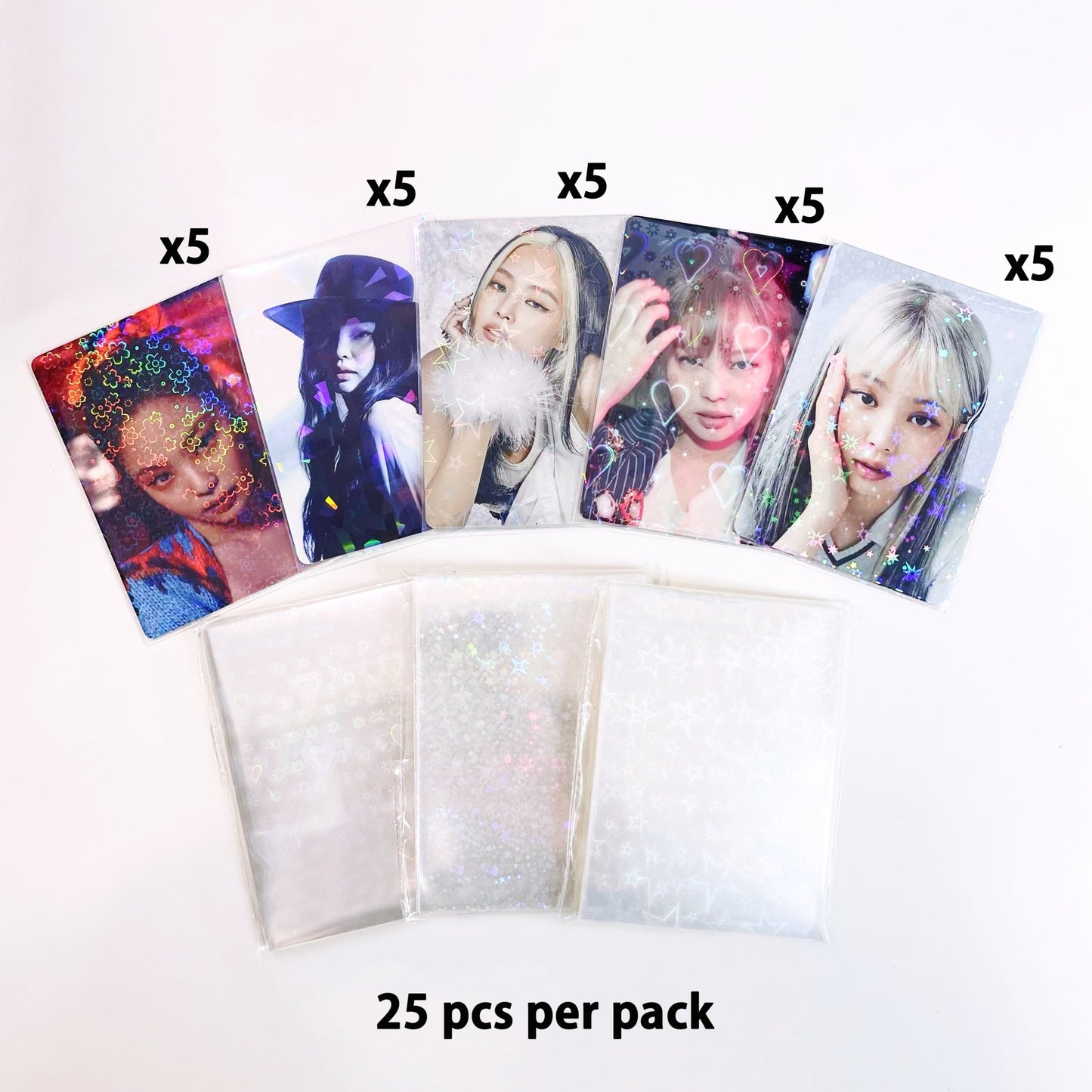 Holographic Card Sleeves Variety Pack - 25 PCS - StarPOP shop