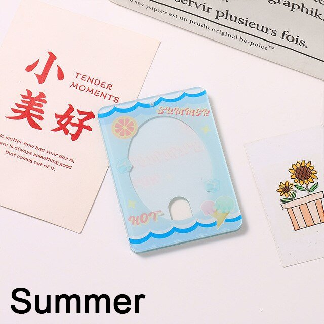 Acrylic Transparent Acrylic Sticker Holder Transparent 2-in-1 Memo