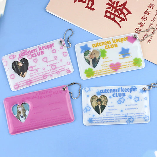 KPop "Cuteness Club" Photocard Holder Keychain - StarPOP shop