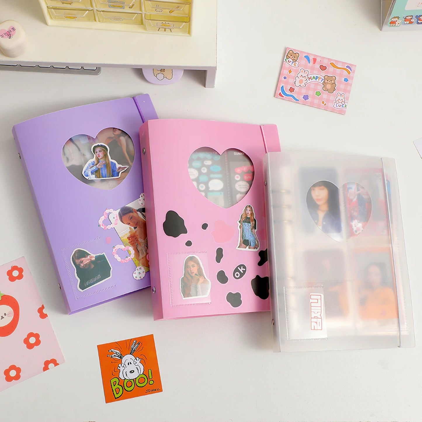 KPop Love Heart Photocard Binder Album A5 - StarPOP shop