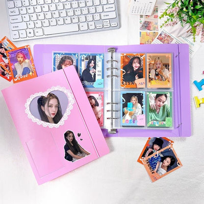 KPop Love Heart Photocard Binder Album A5 - StarPOP shop