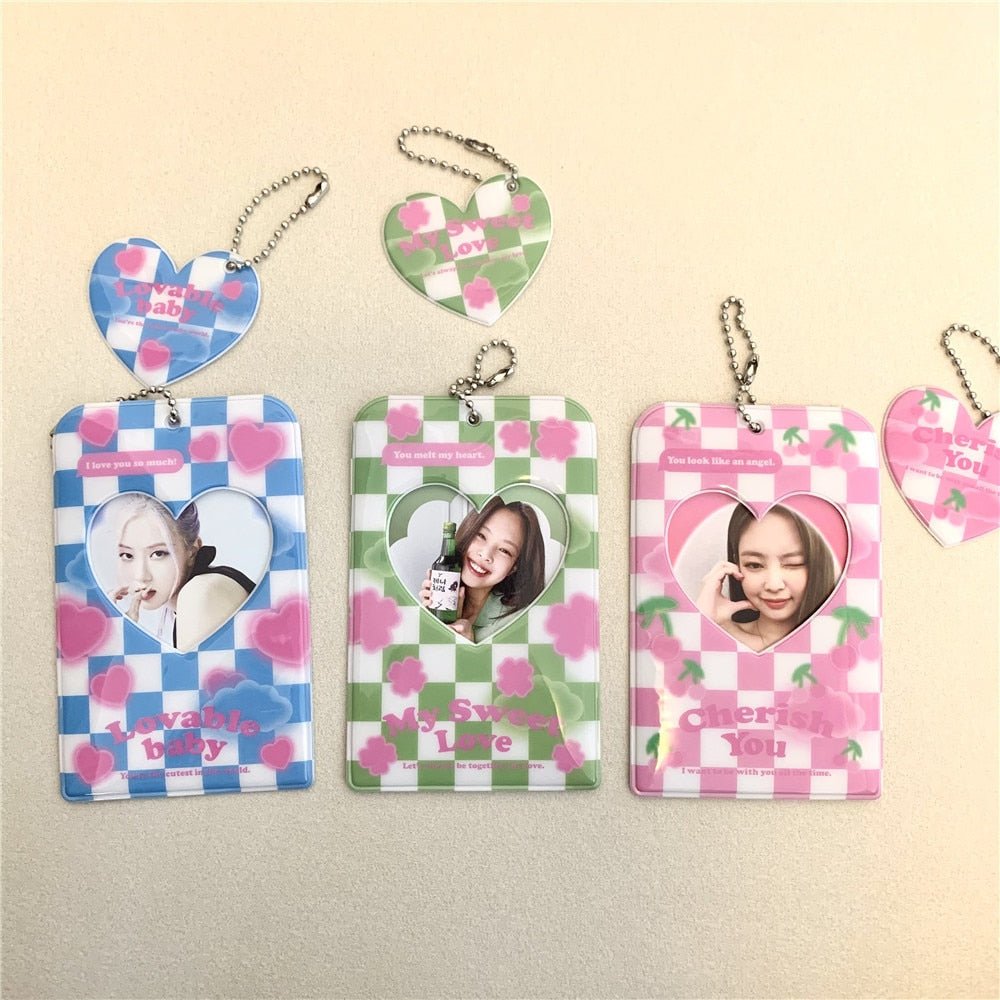 KPop "Plaid" Photocard Holder Keychain - StarPOP shop