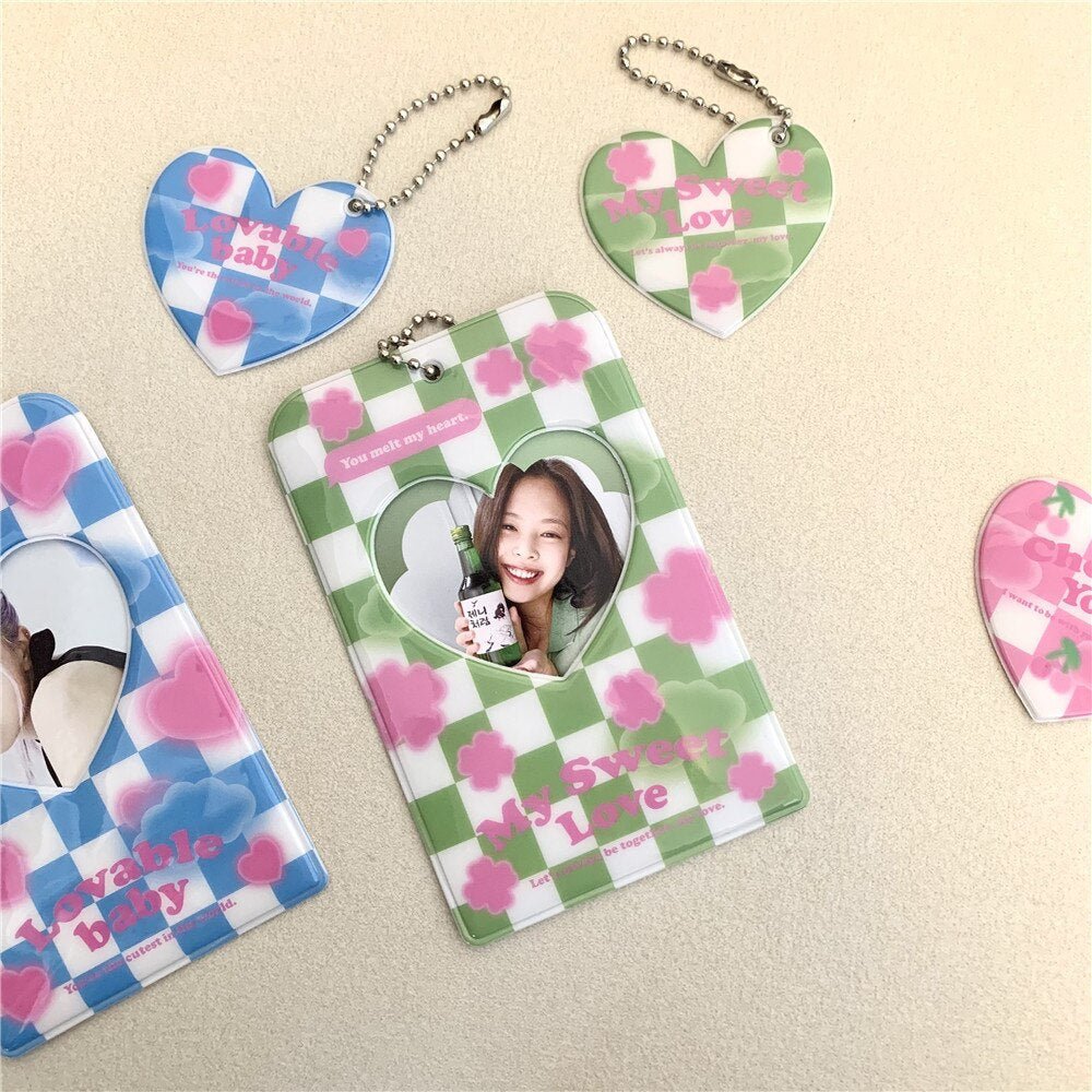 KPop "Plaid" Photocard Holder Keychain - StarPOP shop