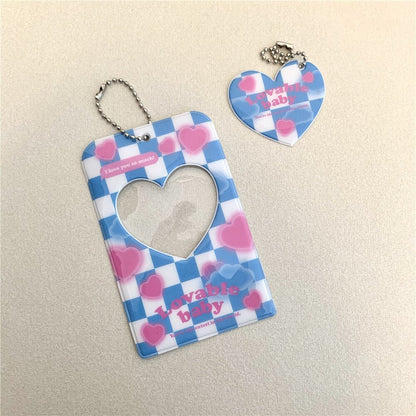 KPop "Plaid" Photocard Holder Keychain - StarPOP shop