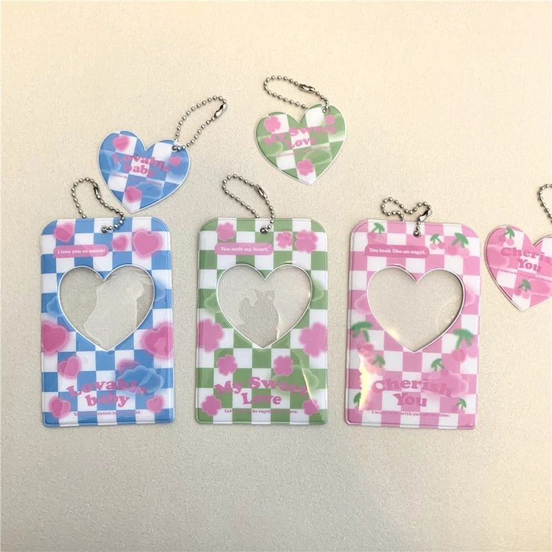 KPop "Plaid" Photocard Holder Keychain - StarPOP shop