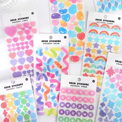 KPop Polco Deco Stickers "Cute Glitter" - 1 PC - StarPOP shop