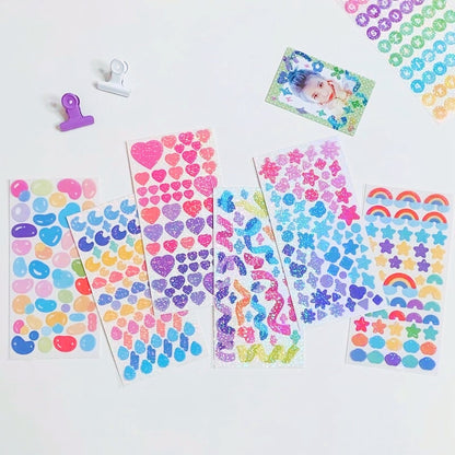 KPop Polco Deco Stickers "Cute Glitter" - 1 PC - StarPOP shop