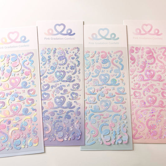 KPop Polco Deco Stickers "Gradation Confetti" - 1 PC - StarPOP shop