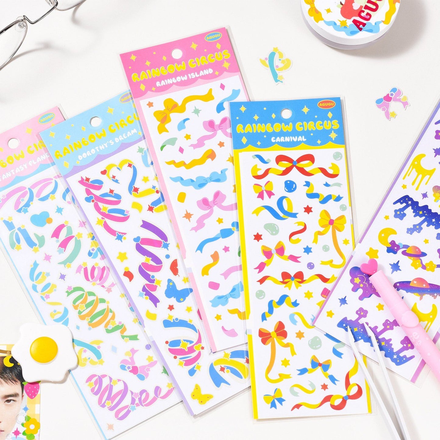 KPop Polco Deco Stickers "Rainbow Circus" - 1 PC - StarPOP shop