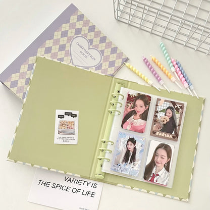 "Plaid" Composition Book A5 Photocard Binder - StarPOP shop