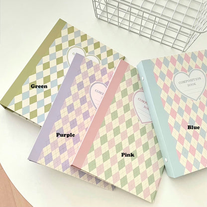 "Plaid" Composition Book A5 Photocard Binder - StarPOP shop