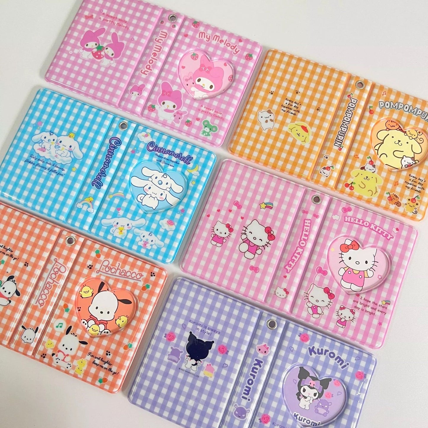 "Sanrio Checkered" Mini 1 Pocket Collect Book - StarPOP shop